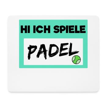 Padel Spieler Statement Bälle Padelspiel Sportart - Mousepad (Querformat) - Weiß - Vorne