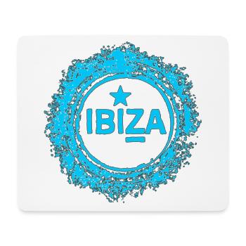 Conception de l’eau d’Ibiza avec étoile - Tapis de souris (format paysage) - blanc - Devant