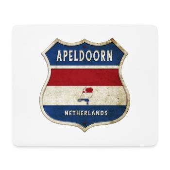 Design du blason d'Apeldoorn, Pays-Bas - Tapis de souris (format paysage) - blanc - Devant