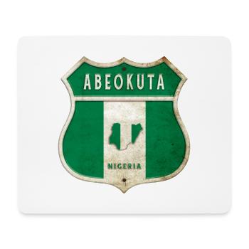 Design du drapeau d'Abeokuta Nigeria - Tapis de souris (format paysage) - blanc - Devant