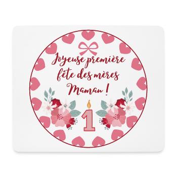 Première fête des mères. Bonne fête maman. - Tapis de souris (format paysage) - blanc - Devant