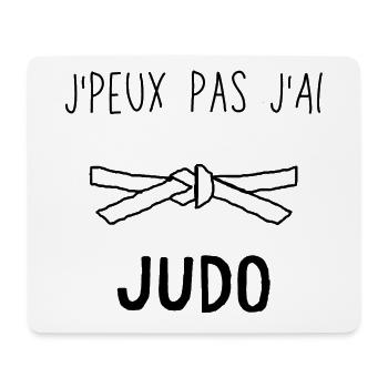 J Peux Pas J Ai Judo - Tapis de souris (format paysage) - blanc - Devant
