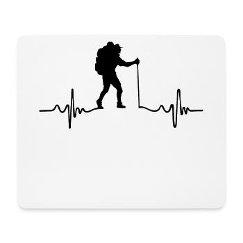 Bergwandern Wandern Naturerlebnis Bergsteigen - Mousepad (Querformat) - Weiß - Vorne