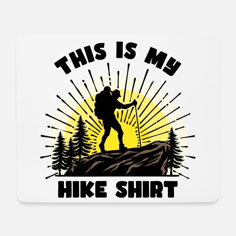Hiker Statement Hike Hiking Mountain Hike - Mouse Pad (horizontal) - white