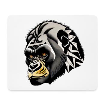 Monkey, Gorilla - Mouse Pad (horizontal) - white - Front