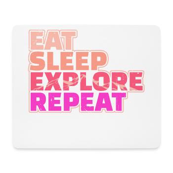 Mountaineering Hiker Hike Hiking Statement - Mouse Pad (horizontal) - white - Front