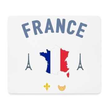 France - Tapis de souris (format paysage) - blanc - Devant