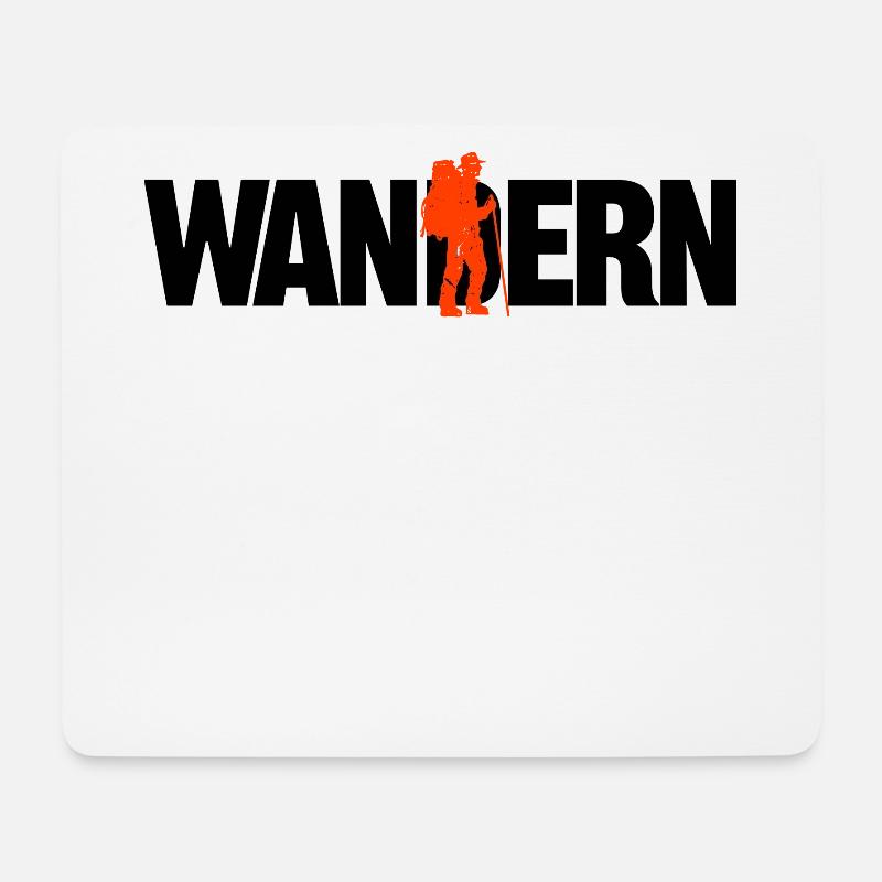 Bergwandern Wandern Berggipfel Statement Wanderer - Mousepad (Querformat) - Weiß