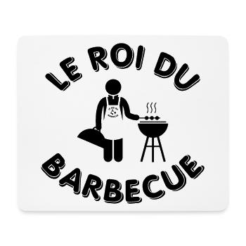 Le roi du barbecue - bbq - Grillage - Barbecue - Tapis de souris (format paysage) - blanc - Devant