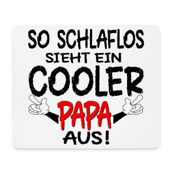 VATERTAG - SCHLAFLOSER PAPA SPRÜCHE - SCHLAFEN - Mousepad (Querformat) - Weiß - Vorne