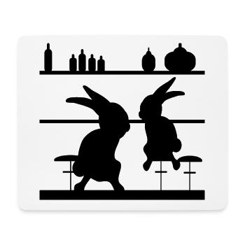COCKTAIL RABBITS - Gifts for Couples - Mouse Pad (horizontal) - white - Front
