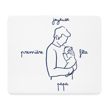 Joyeuse première fête des pères. Bonne fête papa. - Tapis de souris (format paysage) - blanc - Devant
