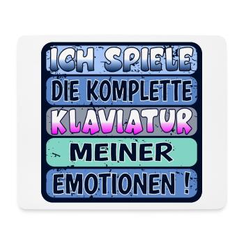 Charaktereigenschaften EMOTIONAL EMOTIONEN ZEIGEN - Mousepad (Querformat) - Weiß - Vorne