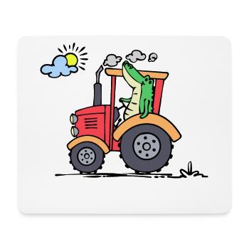 Tracteur Véhicule à moteur Machines agricoles Agriculture - Tapis de souris (format paysage) - blanc - Devant