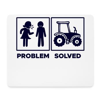Traktor Statement Landwirt Nutzfahrzeug Biobauer - Mousepad (Querformat) - Weiß - Vorne