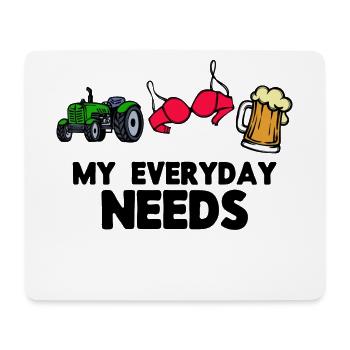 Agricultural Machinery Farming Tractor Vehicle Statement - Mouse Pad (horizontal) - white - Front