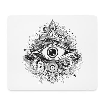 Mystisches Auge - Mousepad (Querformat) - Weiß - Vorne