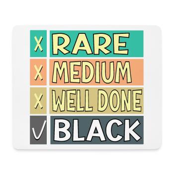 FLEISCH STEAK GARGRAD LUSTIG BBQ GRILL - Mousepad (Querformat) - Weiß - Vorne