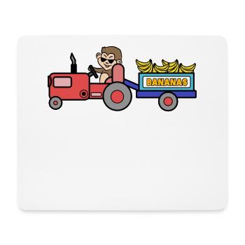 Agriculture Tractor Organic Farmer Arable Farmer - Mouse Pad (horizontal) - white - Front