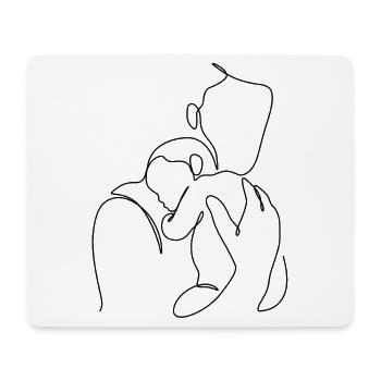Vater-Sohn-Geschenk für Neugeborene personalisiert - Mousepad (Querformat) - Weiß - Vorne