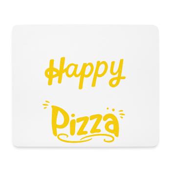 Happy Pizza - Mouse Pad (horizontal) - white - Front