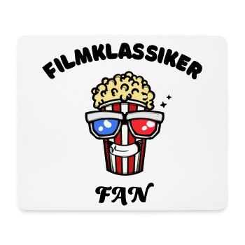 Popcorn Movies Statement Filme Filmabend Kino - Mousepad (Querformat) - Weiß - Vorne