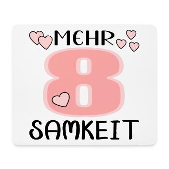 Mehr Achtsamkeit - Bewusstsein Meditation - Mousepad (Querformat) - Weiß - Vorne