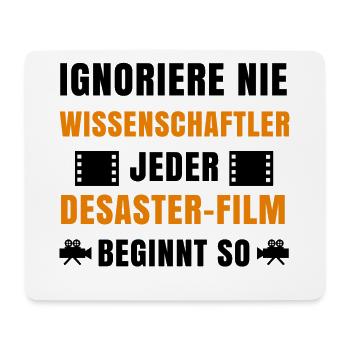 Binge Watching Filme Kino Movies Statement Kamera - Mousepad (Querformat) - Weiß - Vorne