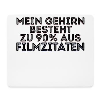 Filmabend Filme Movies Statement Streaming Serien - Mousepad (Querformat) - Weiß - Vorne