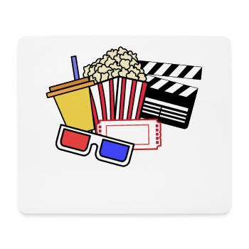 Regarder le film Déclaration du film Cineaste Cinema Night - Tapis de souris (format paysage) - blanc - Devant