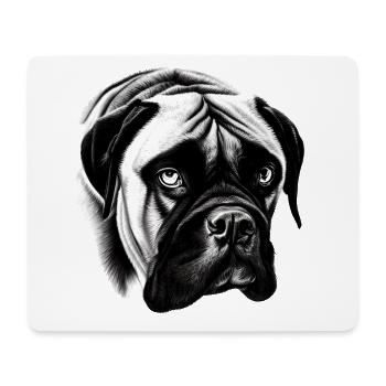 Mastiff - english Mastiff - Bullmastiff Hund - Mousepad (Querformat) - Weiß - Vorne