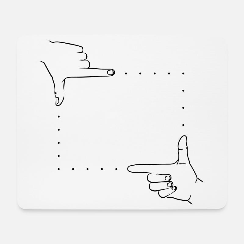 Hand Signals Image Detail - Mouse Pad (horizontal) - white