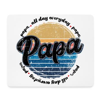 Papa Retro Sunset Script - Mouse Pad (horizontal) - white - Front