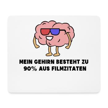 Movies Statement Movie Watching Theatre Streaming - Mouse Pad (horizontal) - white - Front