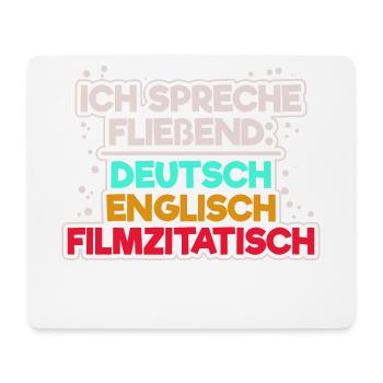 Fernsehabend Kino Movies Statement Kinoabend Filme - Mousepad (Querformat) - Weiß - Vorne