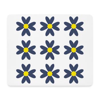 BLUME. BLUME. NATUR. ÖKOLOGIE. JAHRESTAG - Mousepad (Querformat) - Weiß - Vorne