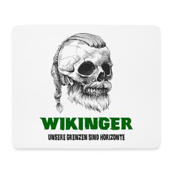 Wikinger Totenkopf Design - Mousepad (Querformat) - Weiß - Vorne