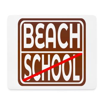 SCHOOL BEACH SUMMER VACATION TEACHER STUDENTS - Mouse Pad (horizontal) - white - Front