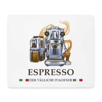 Espresso Italien Design - Mousepad (Querformat) - Weiß - Vorne