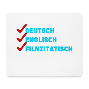 Film Schauen Movies Streaming Theater Statement - Mousepad (Querformat) - Weiß - Vorne