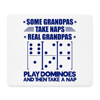 Conception de domino - Tapis de souris (format paysage) - blanc - Devant