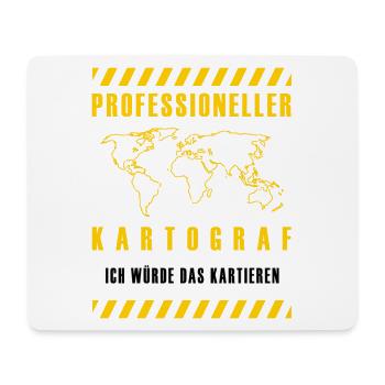 Kartografie Design - Mousepad (Querformat) - Weiß - Vorne
