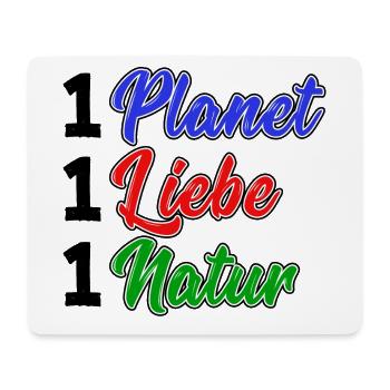 Planet Umwelt Natur Erde Umweltfreundlich Spruch - Mousepad (Querformat) - Weiß - Vorne
