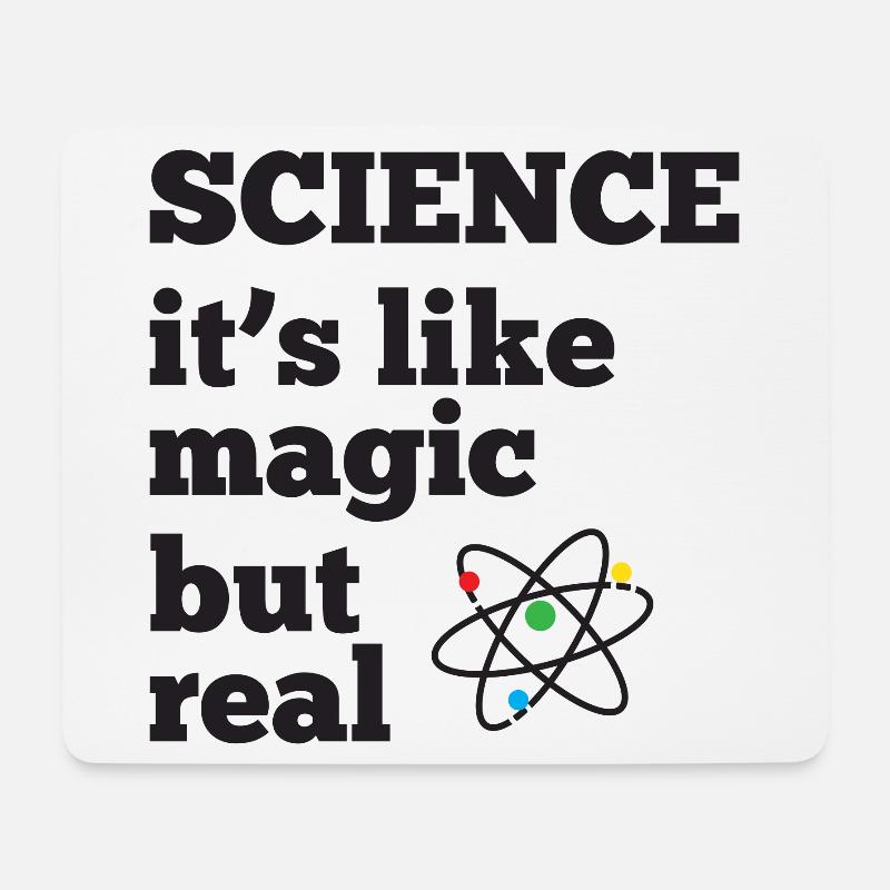 Wissenschaft - es ist wie Magie, aber real - Mousepad (Querformat) - Weiß