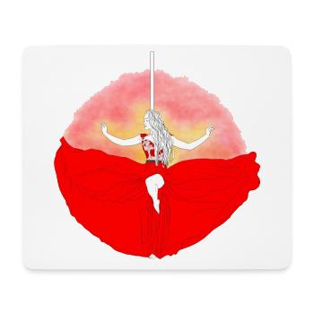 Red-hot pole dance - Mouse Pad (horizontal) - white - Front