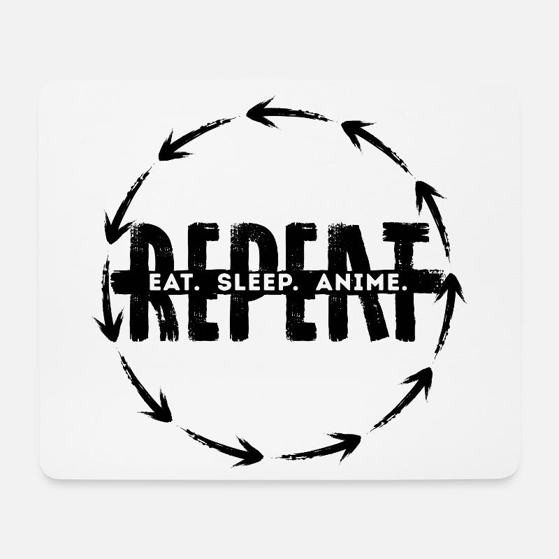 Anime Statement Mangastyle Comic Trickfilm Manga - Mousepad (Querformat) - Weiß