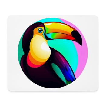 Toucan - Mouse Pad (horizontal) - white - Front