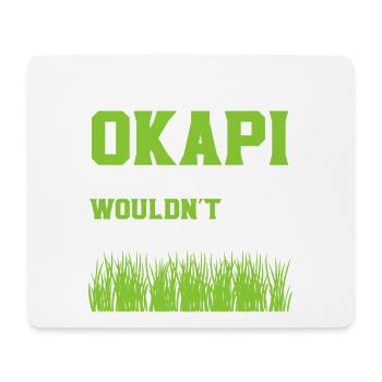 Okapi Zooabenteuer - Mousepad (Querformat) - Weiß - Vorne