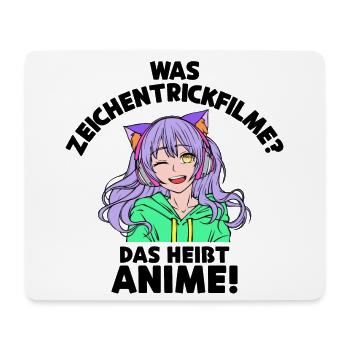 Anime Statement Zeichentrick Animation Comic Manga - Mousepad (Querformat) - Weiß - Vorne