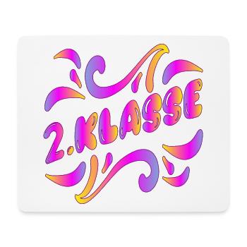 2. Klasse Grundschule - ZWEITKLÄSSLERIN - Mousepad (Querformat) - Weiß - Vorne